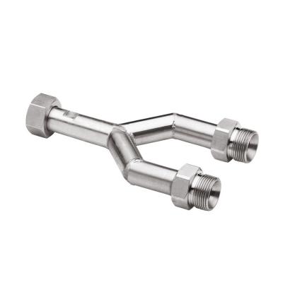 JULABO 三通轉(zhuǎn)接頭 8 890 140，三通 M24x1.5 內(nèi)螺紋（1）~M24x1.5 外螺紋（2）