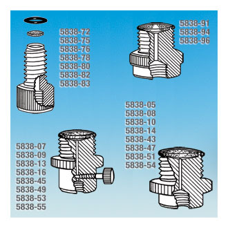 Regulator Valve 底部滴液接頭, 內(nèi)部螺紋口設計, 帶液流調(diào)節(jié)閥